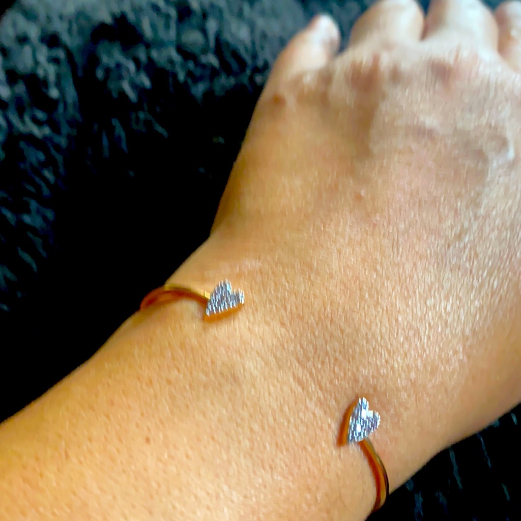Henri Bendel Rose Gold Heart Cuff 75$